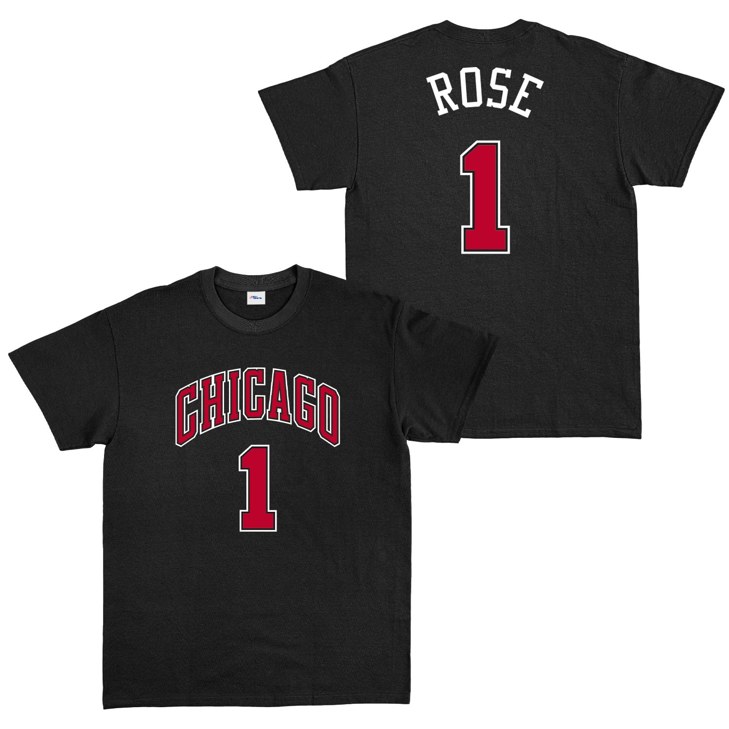 Derrick Rose Chicago THRBCK 1 Forma Tişört L - Siyah