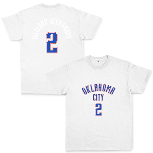 Shai Gilgeous-Alexander Oklahoma Forma Tişört XL - Beyaz