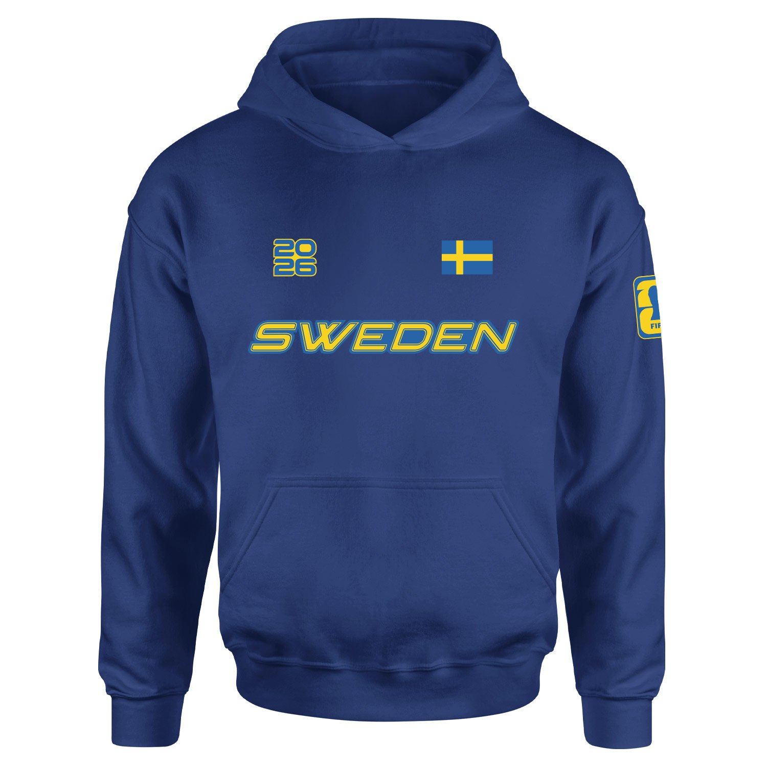 İsveç 2026 Hoodie M - İndigo Mavisi