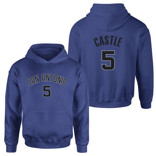 Stephon Castle San Antonio 5 Forma Hoodie XL - İndigo Mavisi