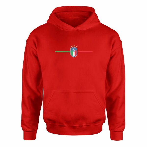 İtalya Hoodie S - Kırmızı