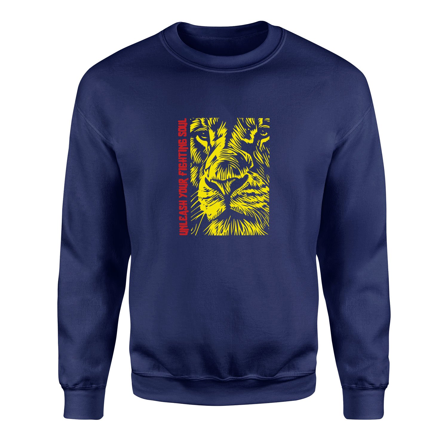 Unleash Your Fighting Soul | Lion II Sweatshirt XL - İndigo Mavisi