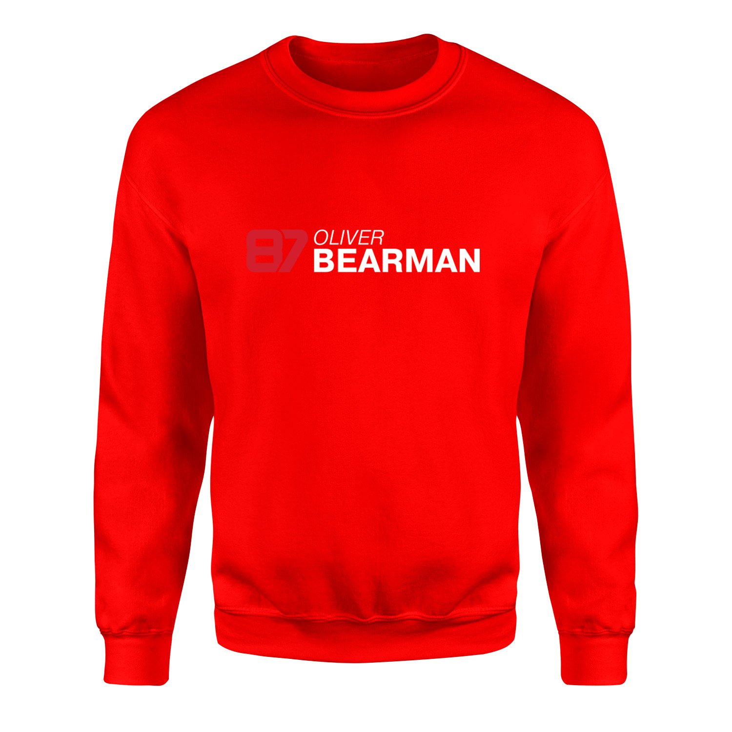 Oliver Bearman 87 Sweatshirt M - Kırmızı