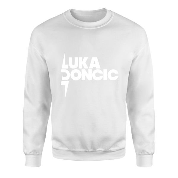Luka Doncic Sweatshirt M - Beyaz