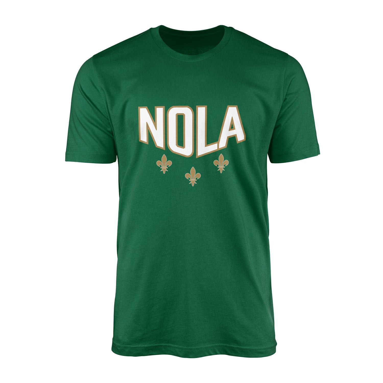 Fleur-de-lis New Orleans Tişört XL - Nefti Yeşili