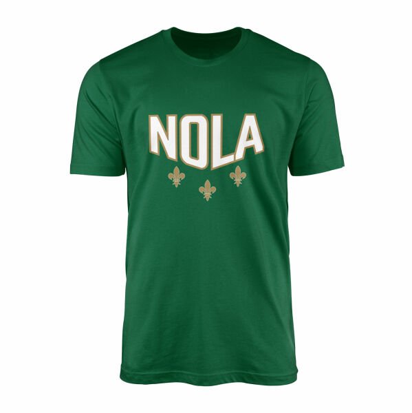 Fleur-de-lis New Orleans Tişört XL - Nefti Yeşili