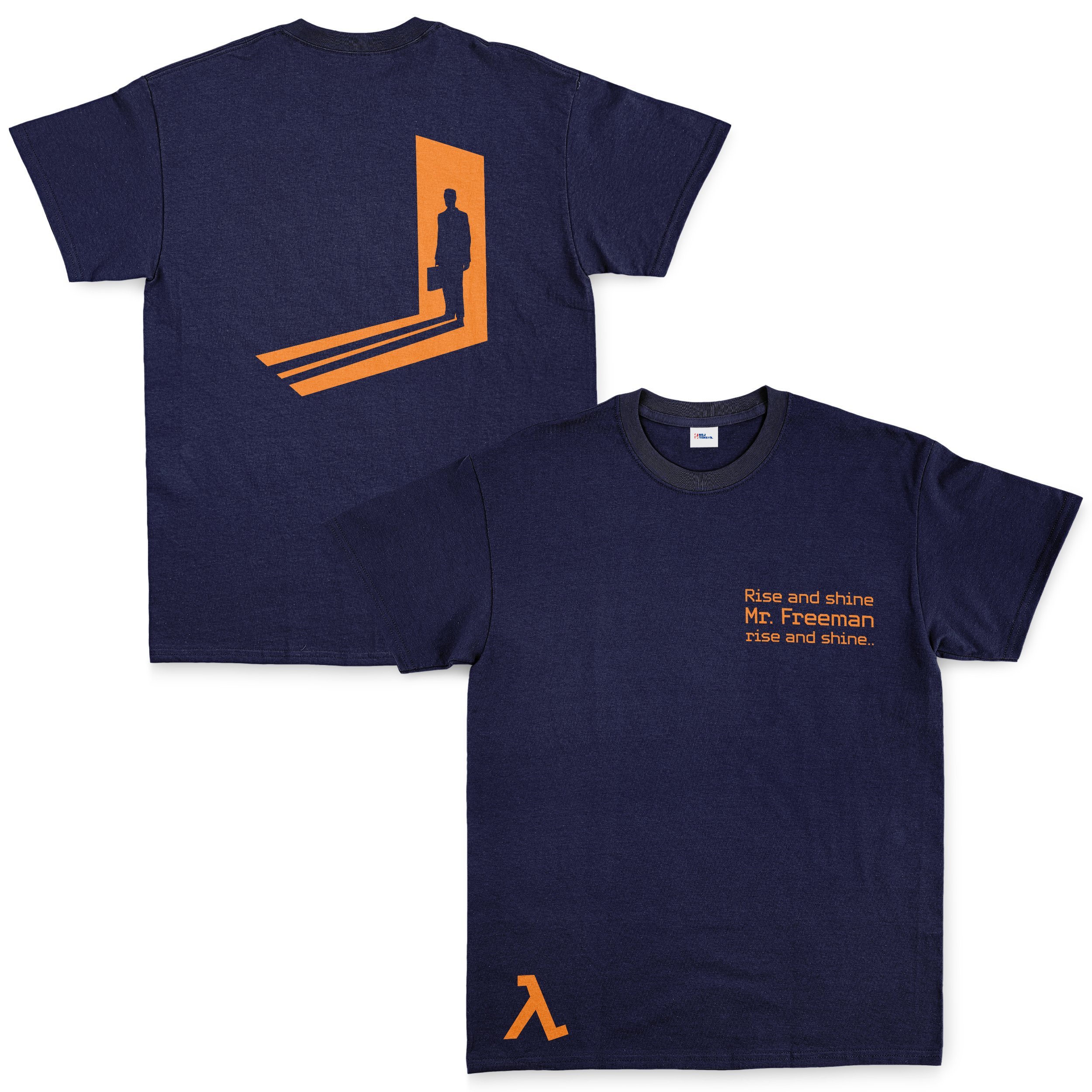 Rise and Shine Mr. Freeman | Half-Life Tişört M - İndigo Mavisi