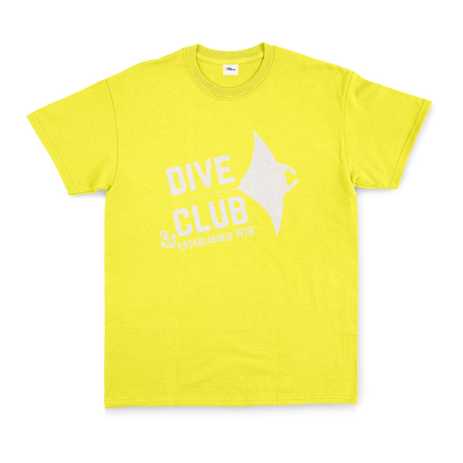 Dive Club Tişört XL - Sarı