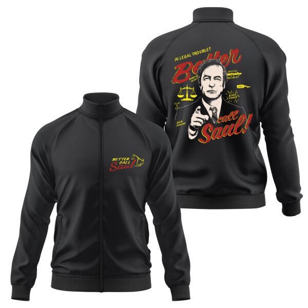 Call Saul Goodman | Better Call Saul Fermuarlı Sweatshirt M - Siyah