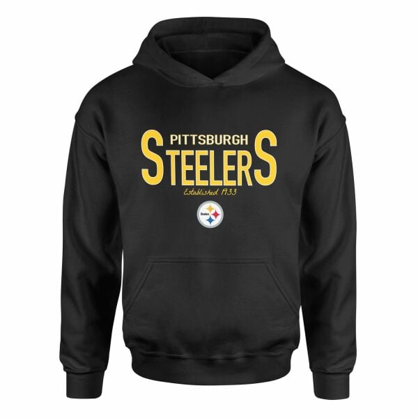 Pittsburgh Steelers Established 1933 Hoodie S - Siyah