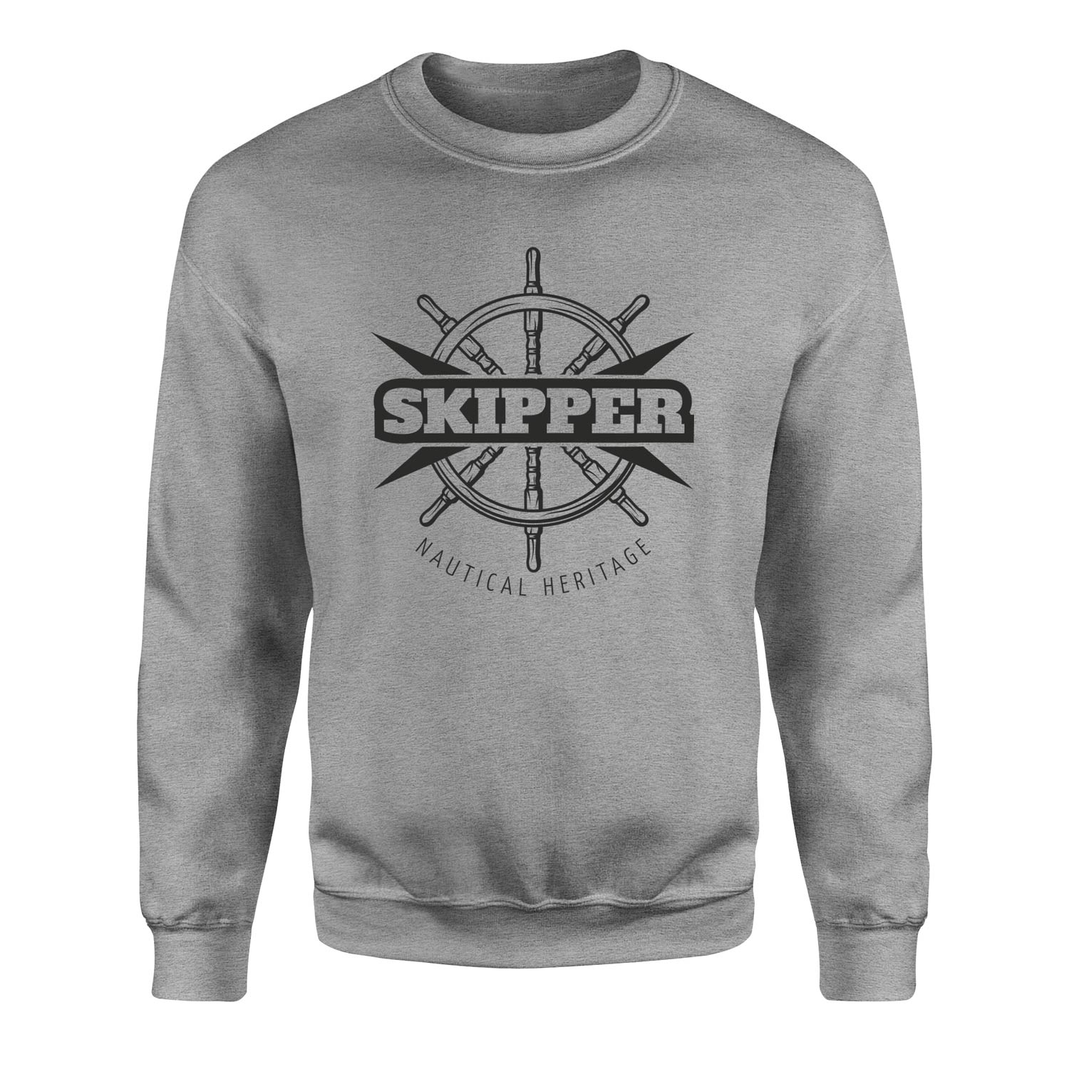 Skipper Denizci Sweatshirt L - Gri