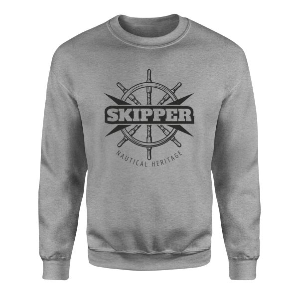 Skipper Denizci Sweatshirt L - Gri