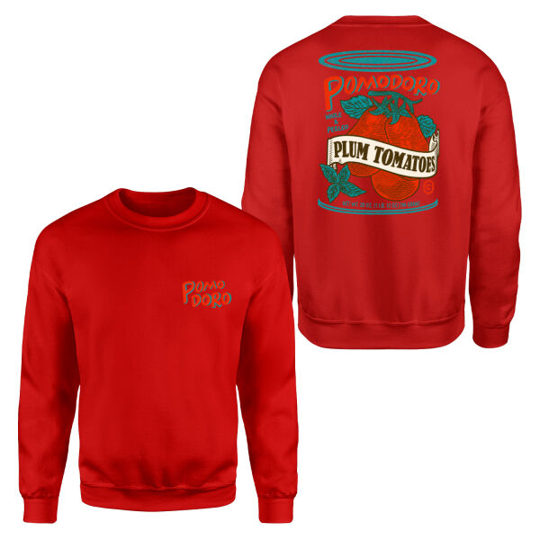 Pomodoro Whole & Peeled Sweatshirt S - Kırmızı