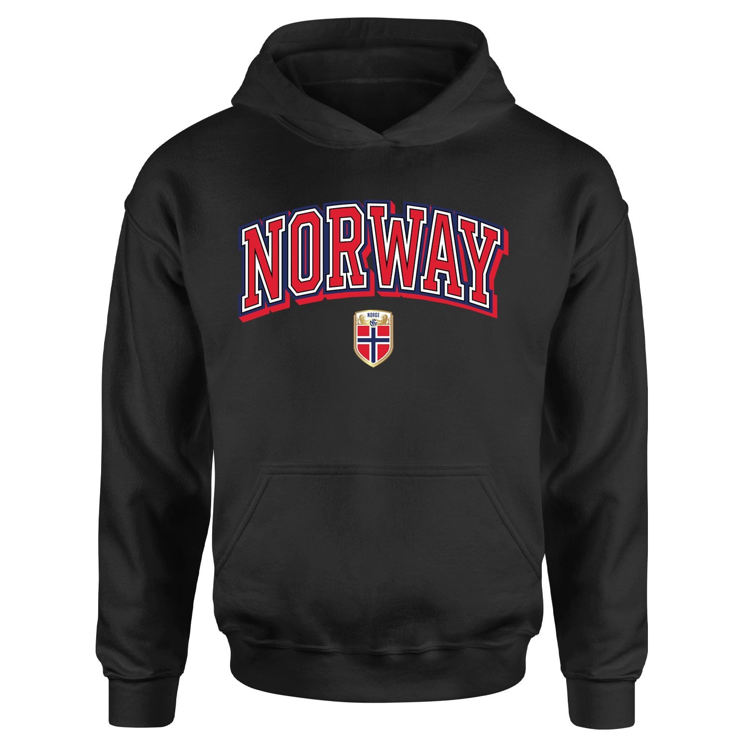 Norveç 2026 Varsity Hoodie S - Siyah