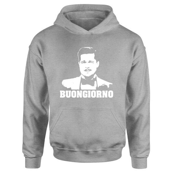 Buongiorno | Inglorious Basterds Hoodie S - Gri