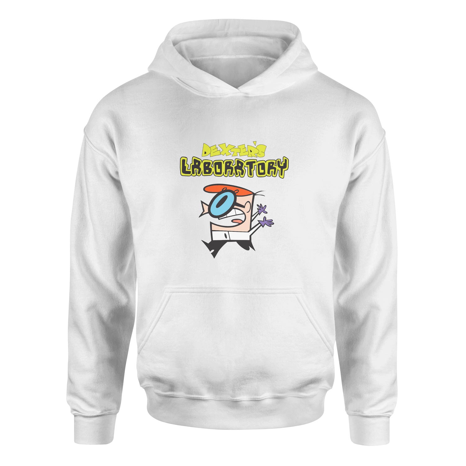 Dexter Lab Hoodie L - Beyaz