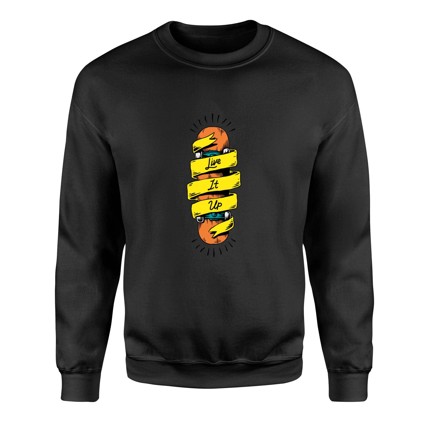 Live It Up Skates V1 Sweatshirt L - Siyah