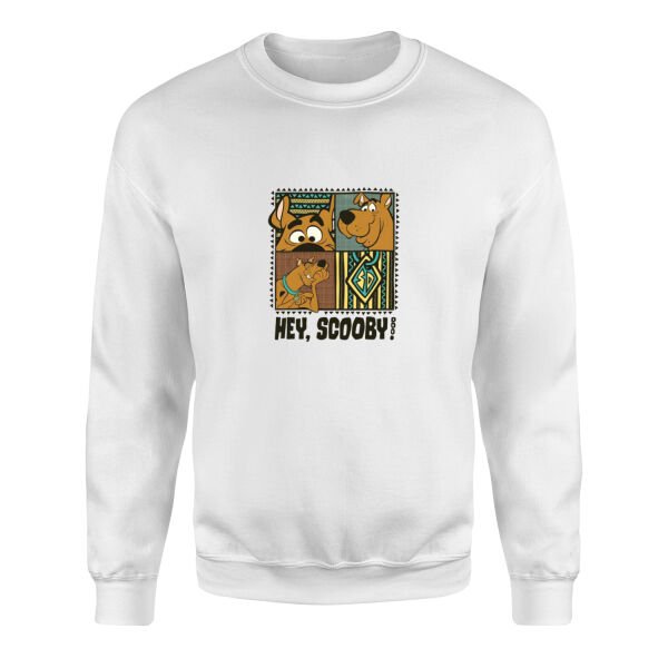 Hey Scooby! Sweatshirt S - Beyaz