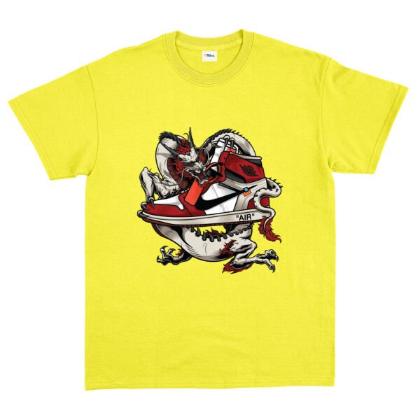 Air Jordan Dragon Tişört XL - Sarı