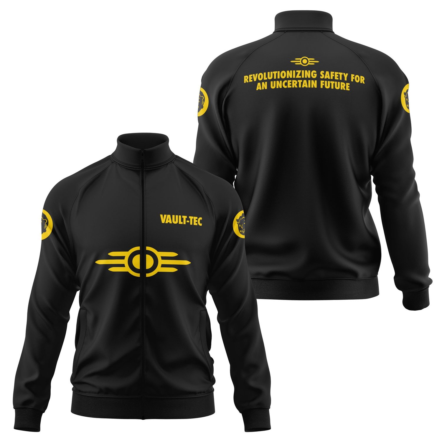 VAULT-TEC Premium Edition Fermuarlı Sweatshirt L - Siyah