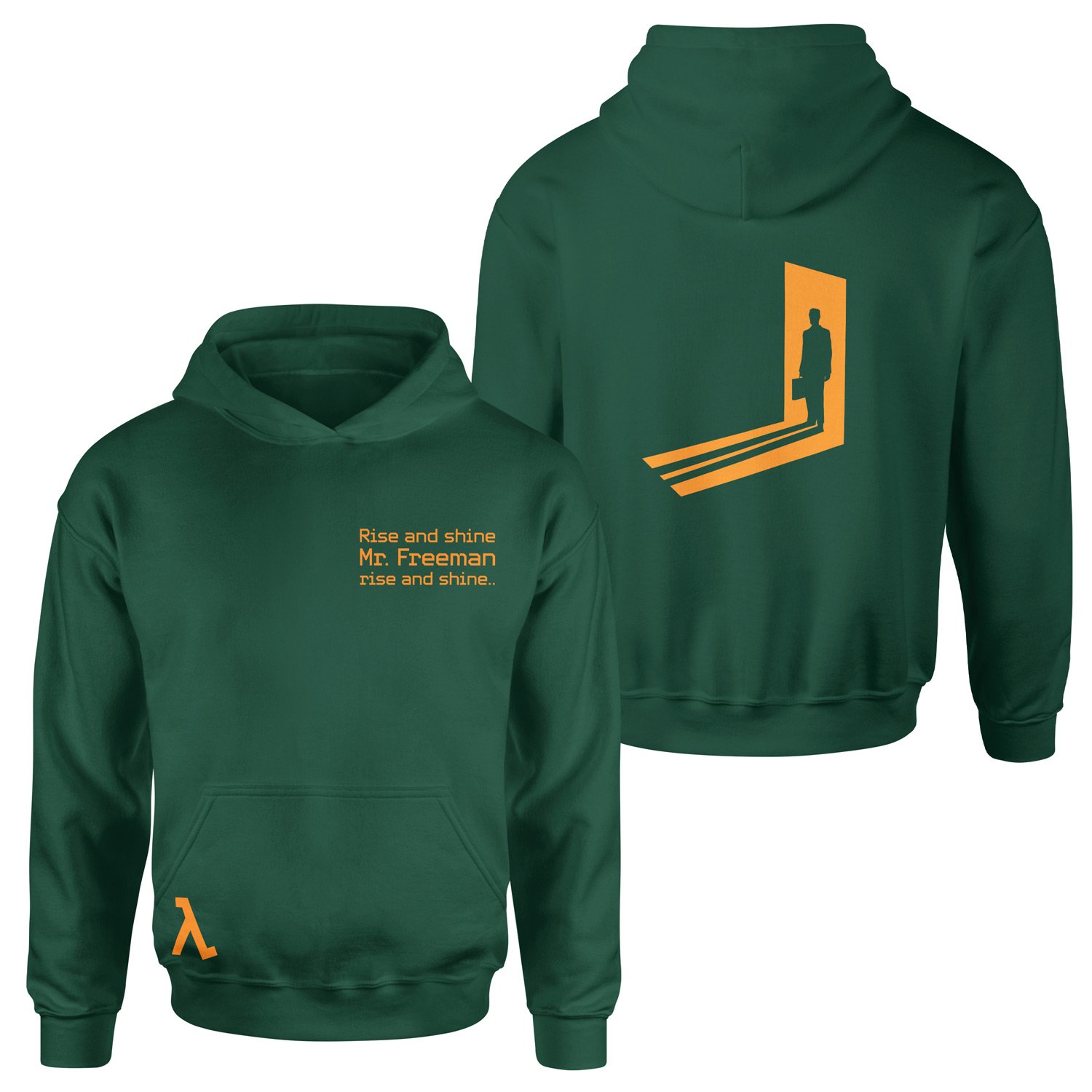 Rise and Shine Mr. Freeman | Half-Life Hoodie XXL - Nefti Yeşili
