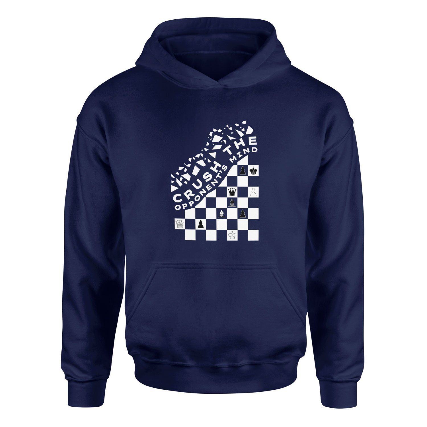 Crush the Opponents Mind Hoodie S - İndigo Mavisi