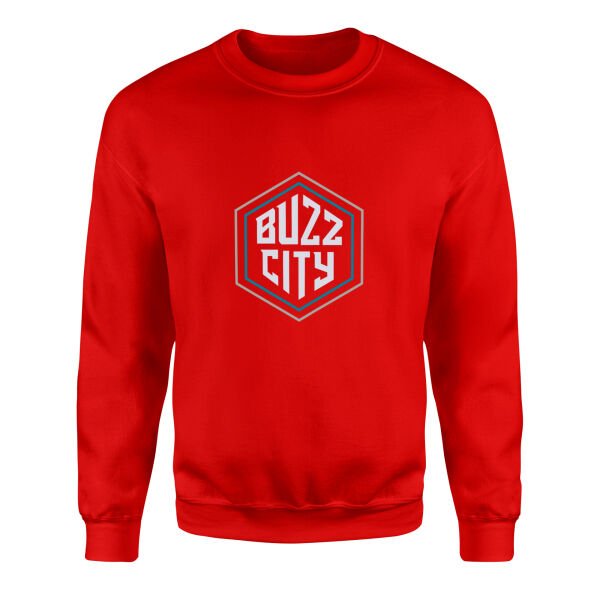 Buzz City Sweatshirt L - Kırmızı