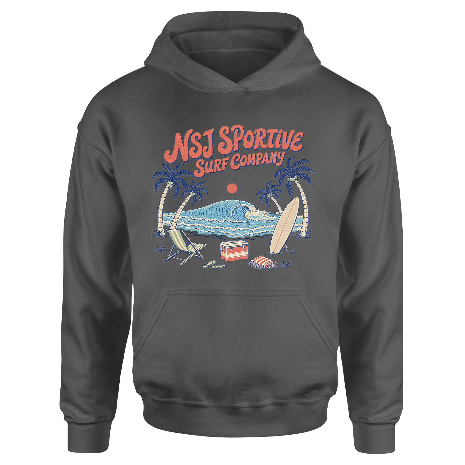 NSJ Sportive Surf Company 2026 Hoodie XL - Füme