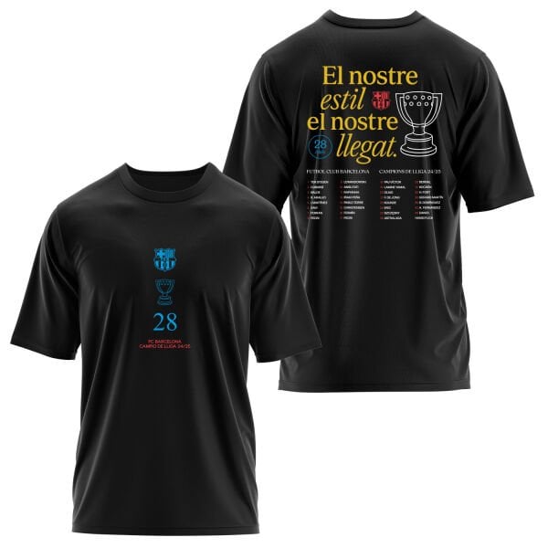 Barcelona Champions 25 Oversize Tişört