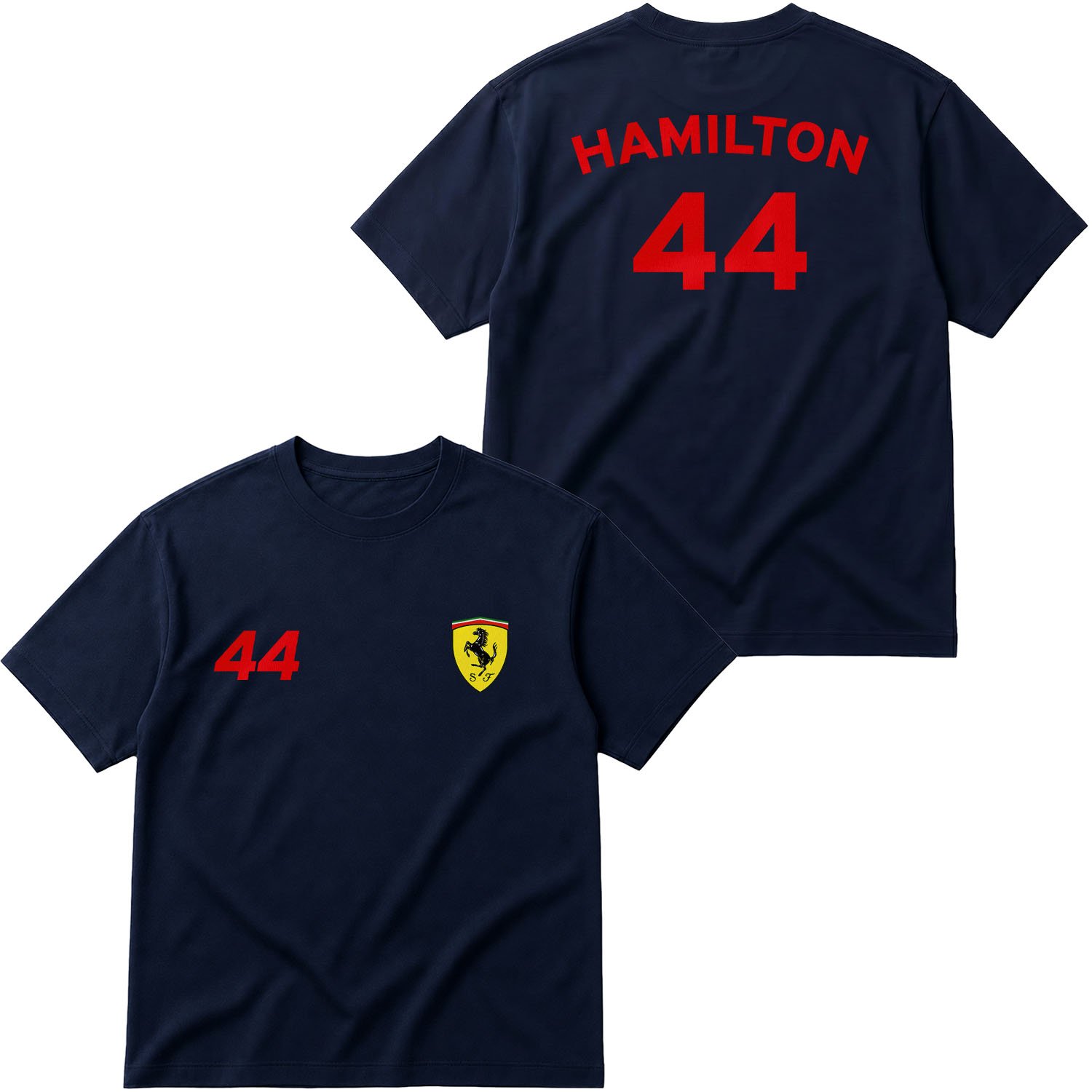 SF Lewis Hamilton 44 Oversize Tişört S - İndigo Mavisi