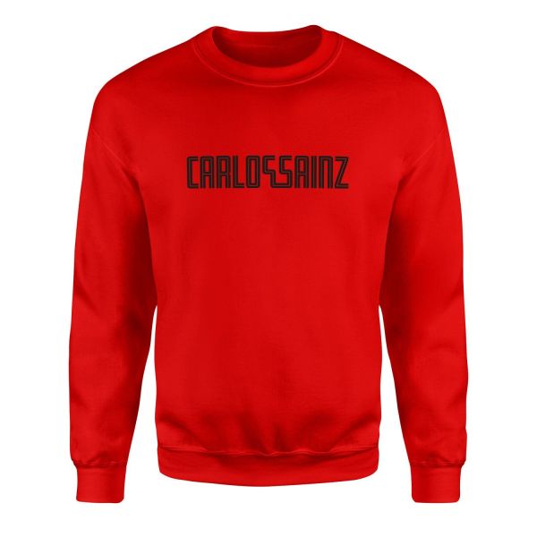 Carlos Sainz Illustration CS55 Sweatshirt XXL - Kırmızı