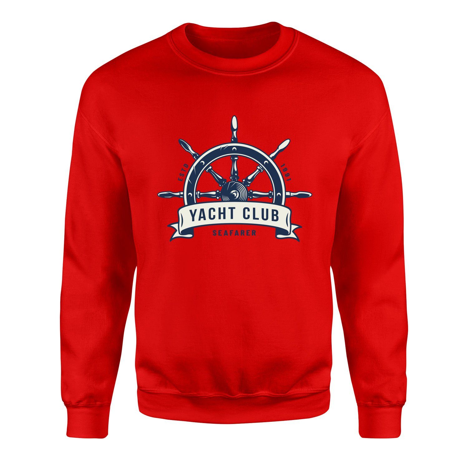Seafarer Yacht Club Sweatshirt L - Kırmızı