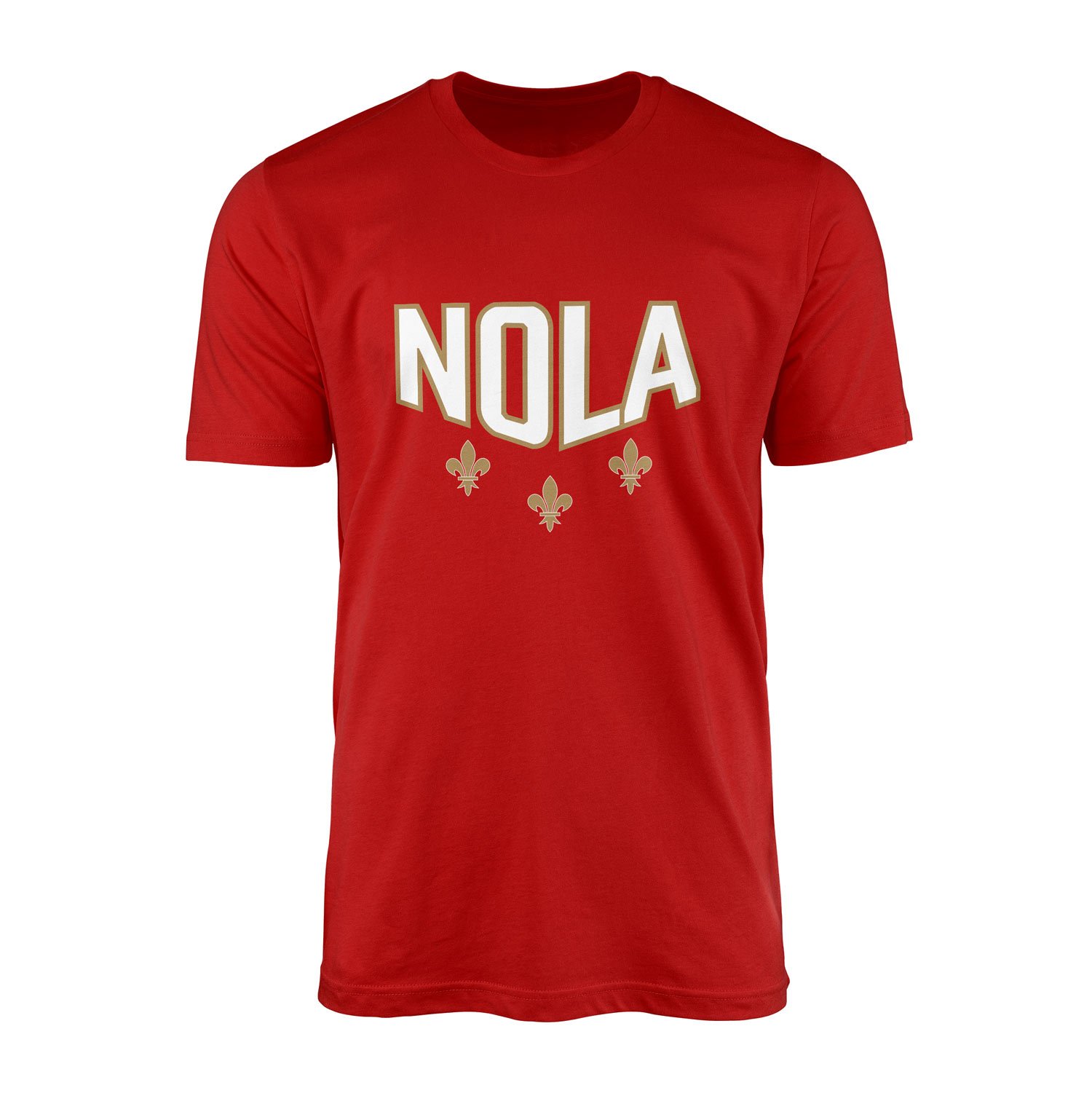 Fleur-de-lis New Orleans Tişört XXL - Kırmızı