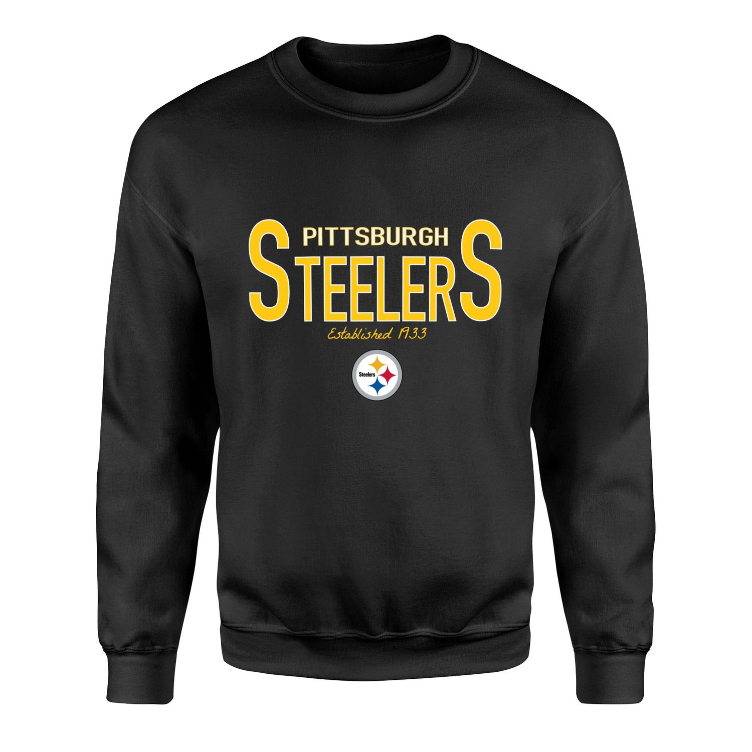 Pittsburgh Steelers Established 1933 Sweatshirt S - Siyah
