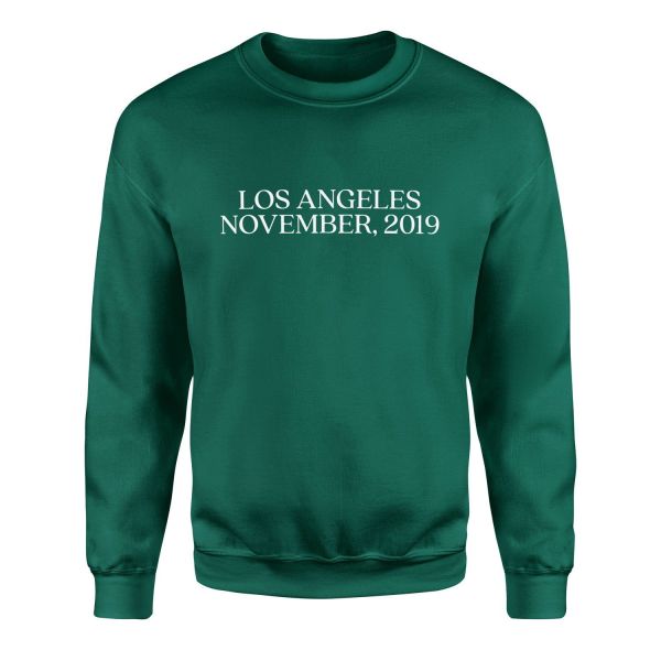 LOS ANGELES, NOVEMBER, 2019 Sweatshirt S - Nefti Yeşili