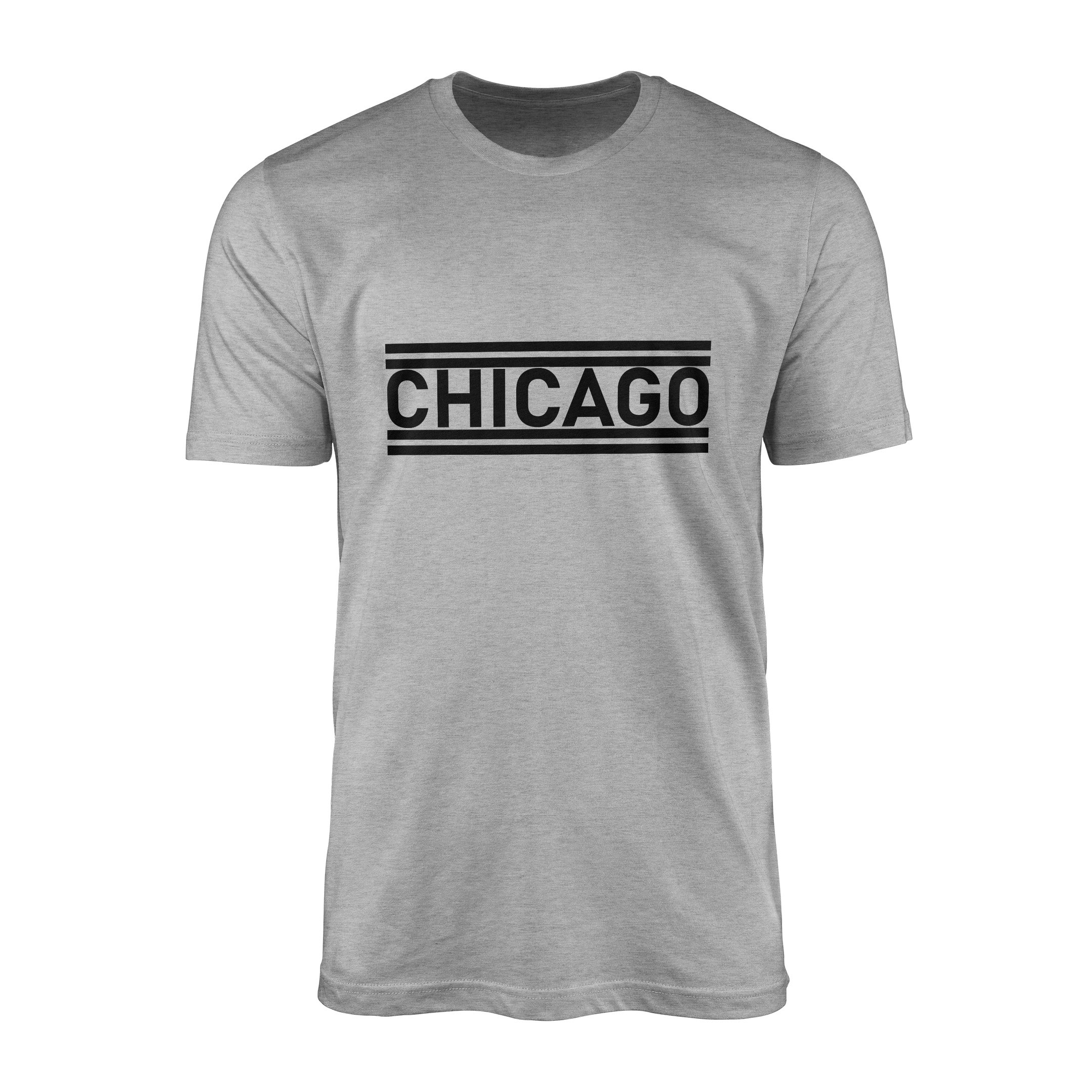 Chicago Lines Tişört XXL - Gri