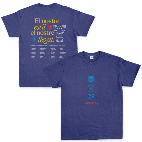 Barcelona Champions 25 Tişört