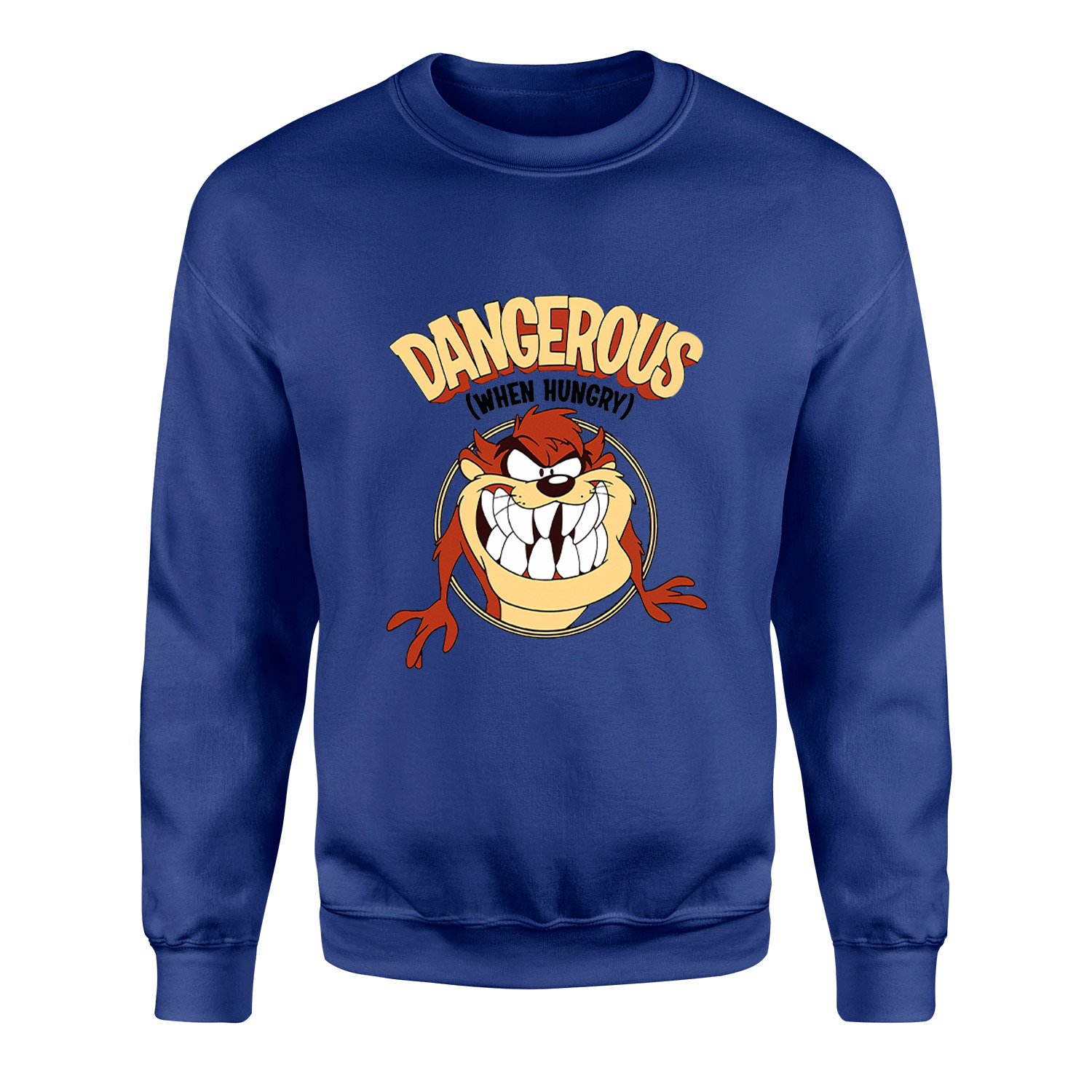 Taz Dangerous When Hungry Sweatshirt L - İndigo Mavisi