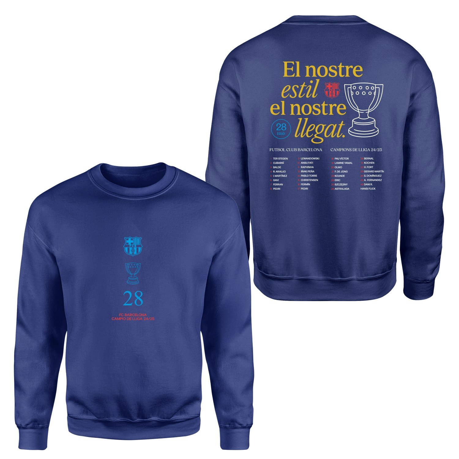 Barcelona Champions 25 Sweatshirt
