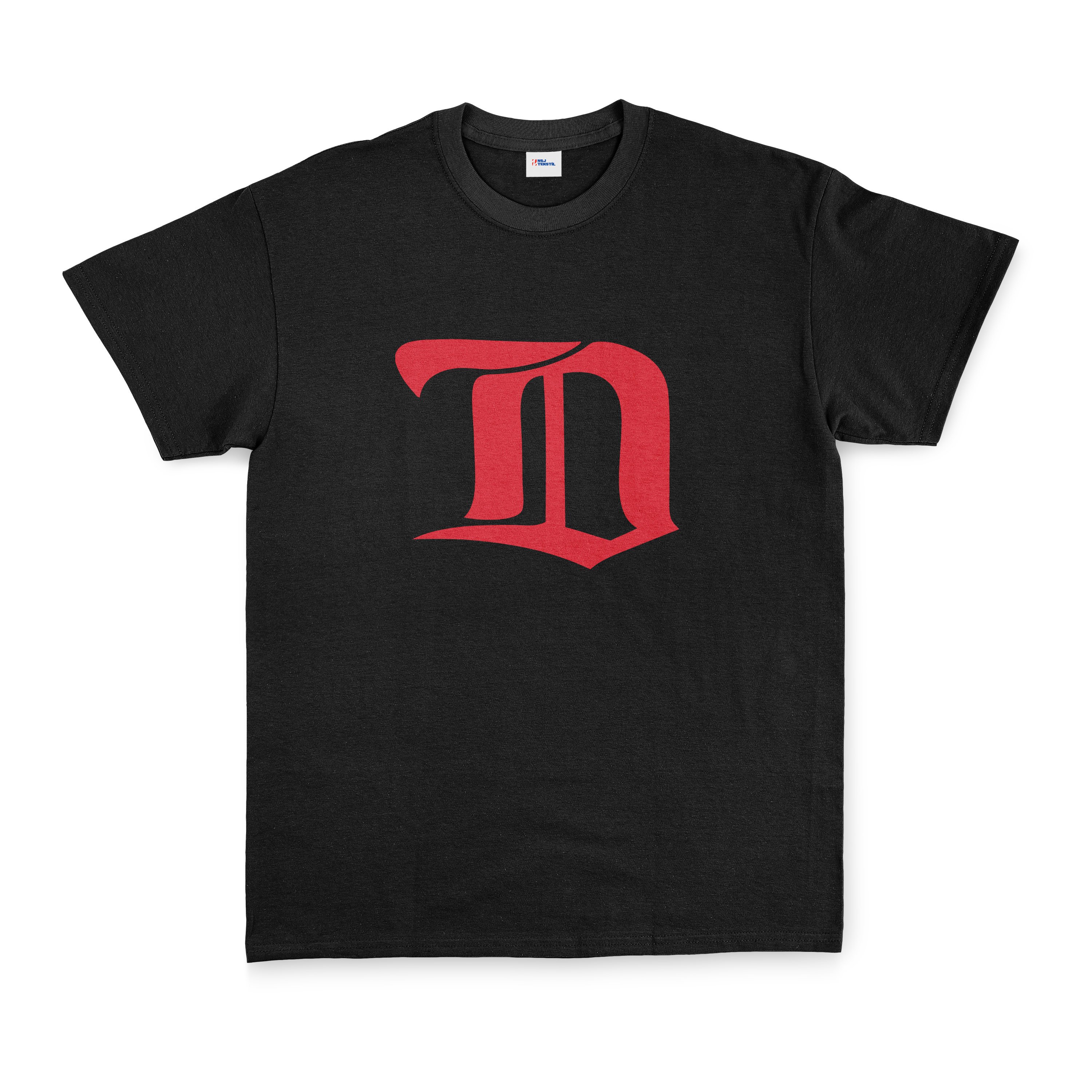 Detroit Red Wings Retro Tişört XL - Siyah