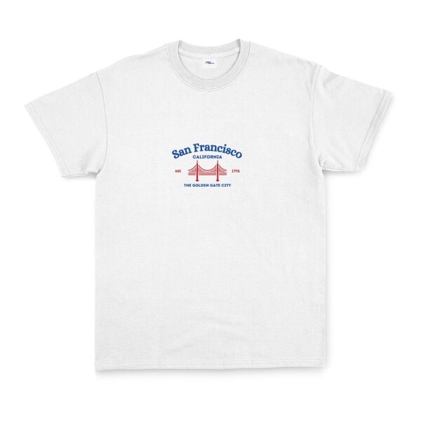 San Francisco, California Tişört S - Beyaz | OUTLET