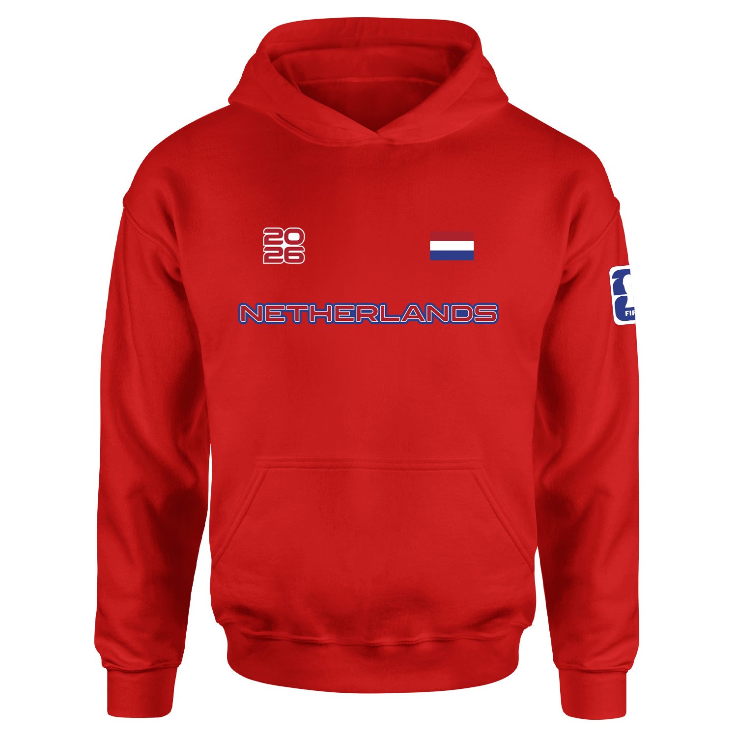 Hollanda 2026 Hoodie XL - Kırmızı