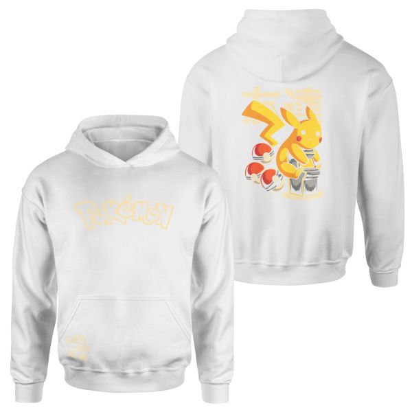 POKEMON Pikachu SE Hoodie L - Beyaz