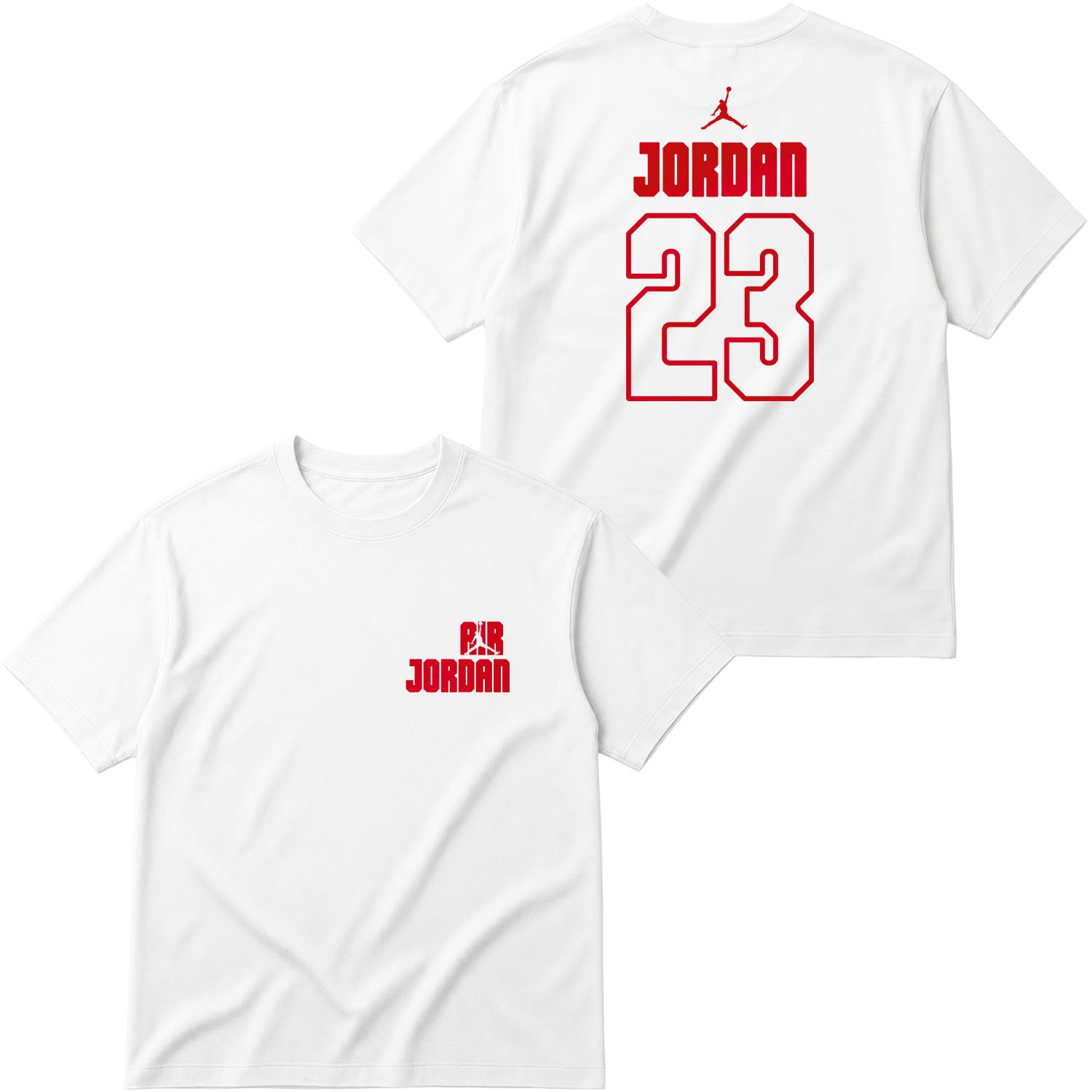 Air Jordan Block 23 Oversize Tişört M - Beyaz