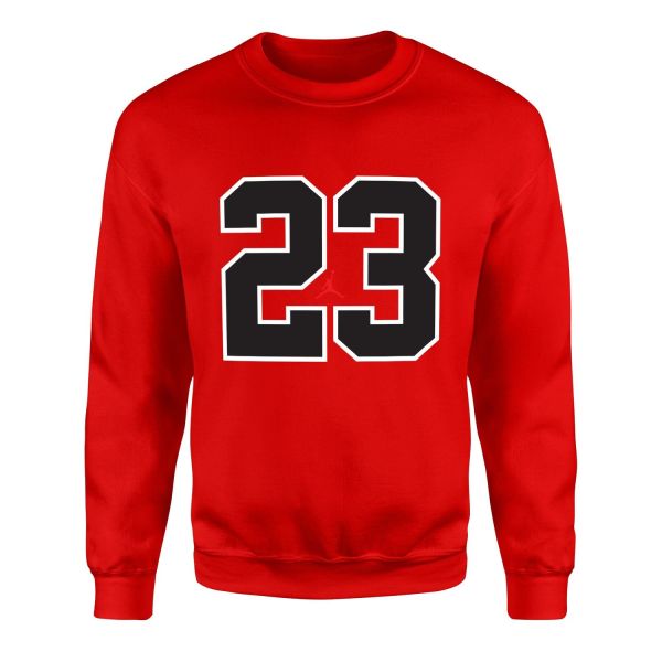 Air Jordan 23 Sweatshirt L - Kırmızı