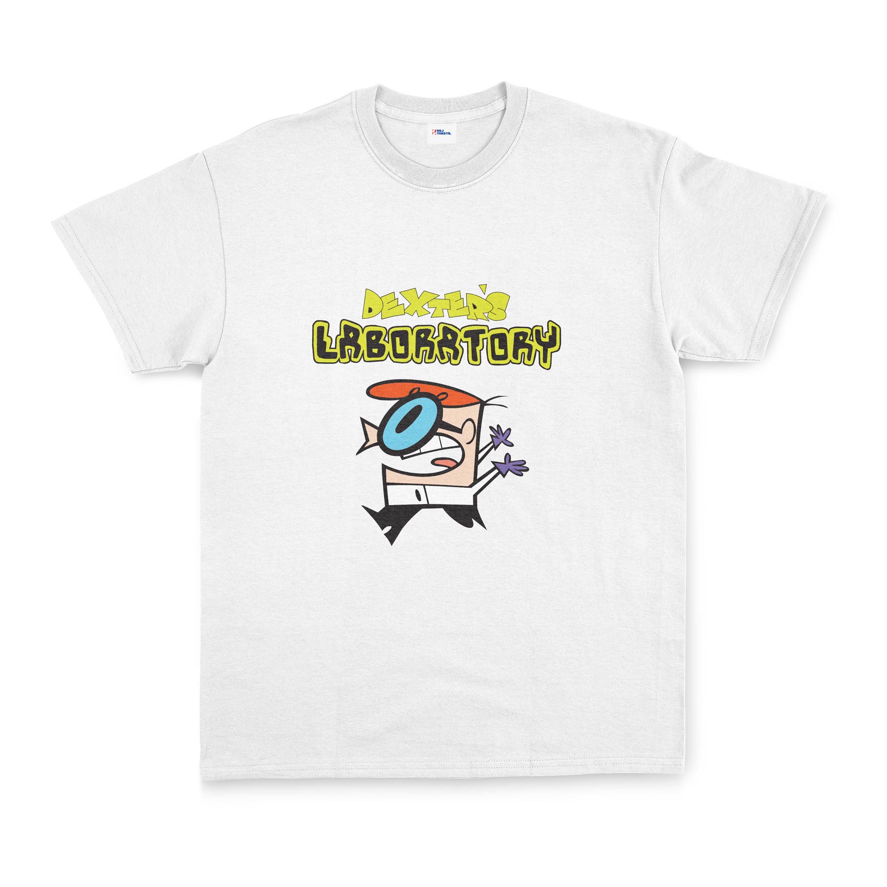 Dexter Lab Tişört XL - Beyaz