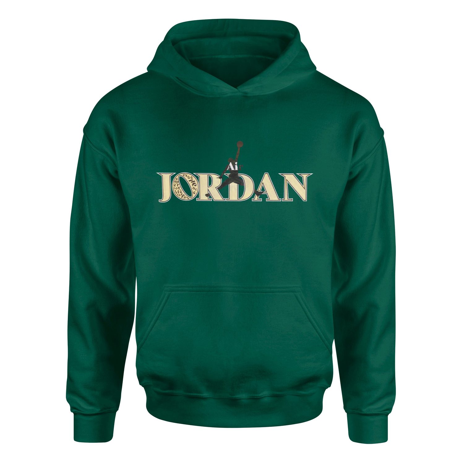 Air Jordan Exellence Hoodie M - Nefti Yeşili