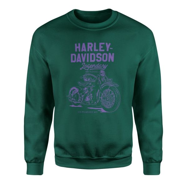 Harley-Davidson XIV Sweatshirt S - Nefti Yeşili