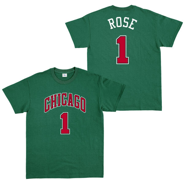 Derrick Rose Chicago THRBCK 1 Forma Tişört L - Nefti Yeşili