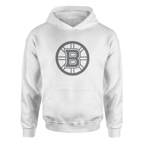 Boston Bruins Muted Black Hoodie S - Beyaz